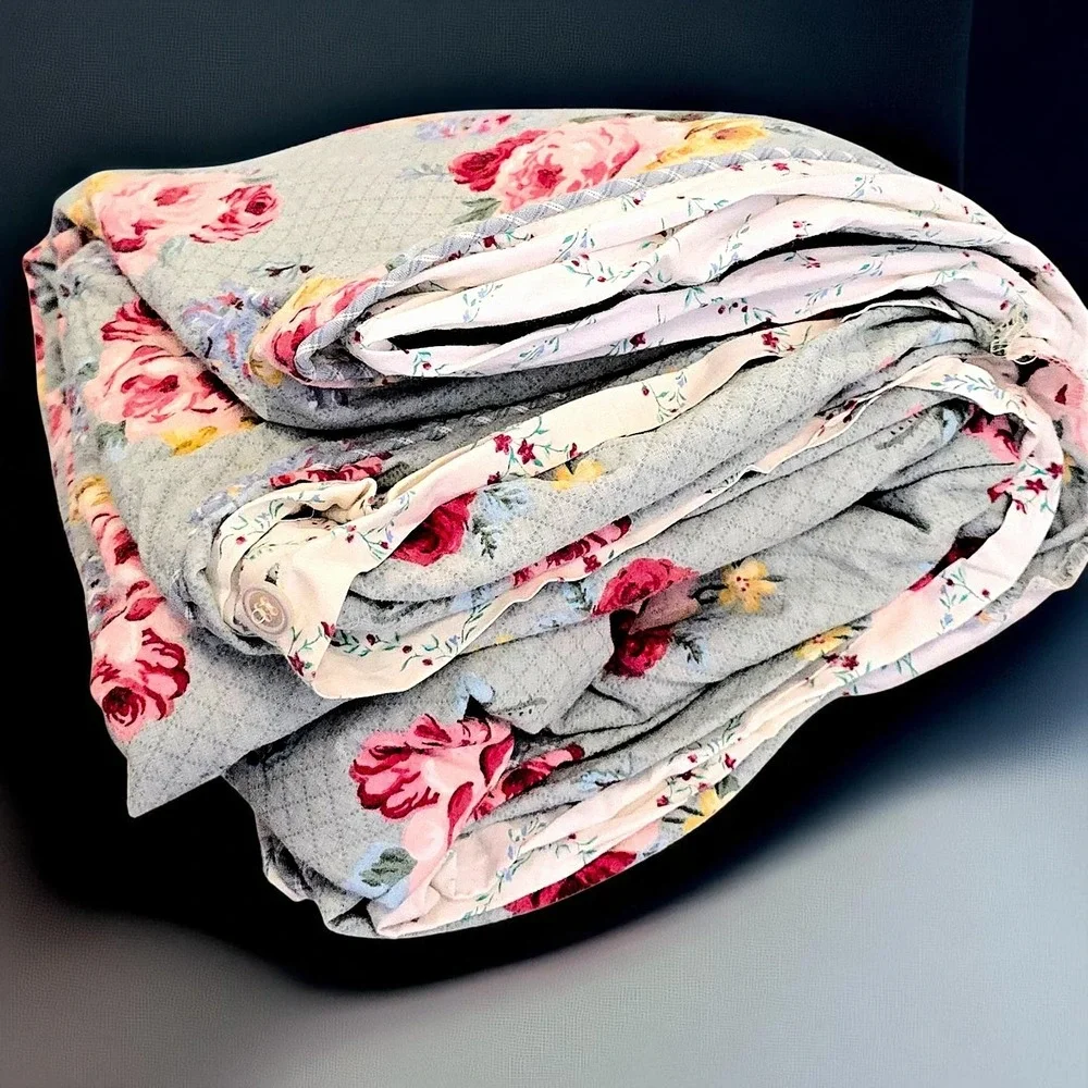 💐 RARE KING Ralph Lauren Cottage‎ Lane Duvet Cover – Reversible Floral